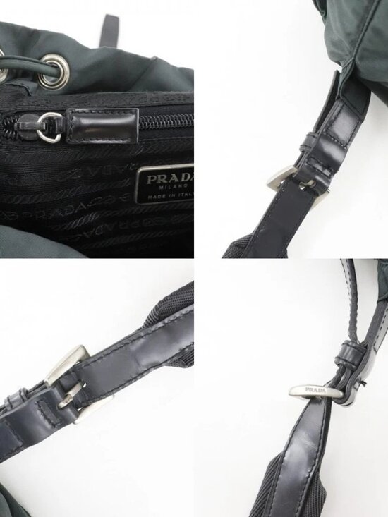 PRADA Backpack Daypack Green Nylon Women main image 10